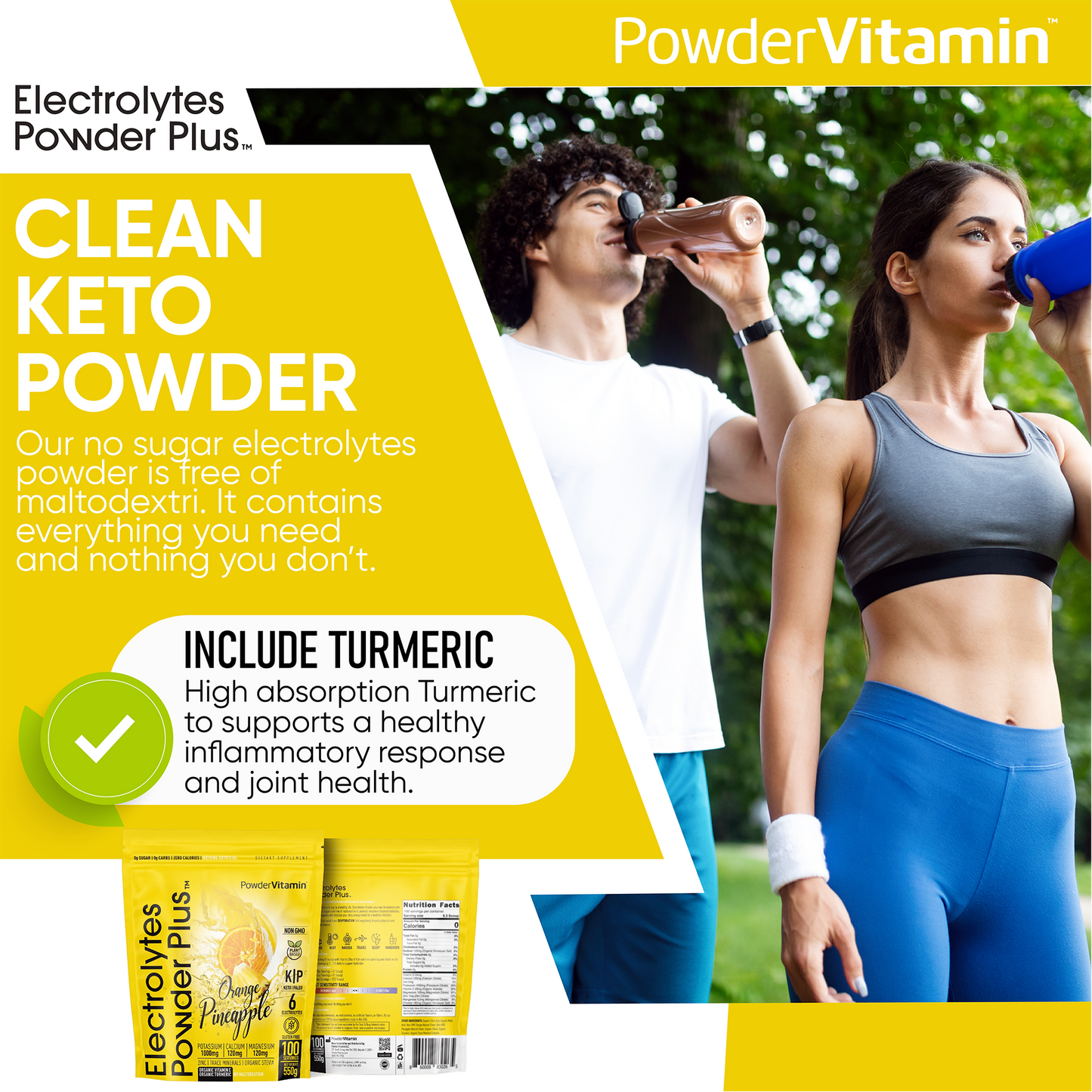 Orange Pineapple Electrolytes Powder 100 Servings