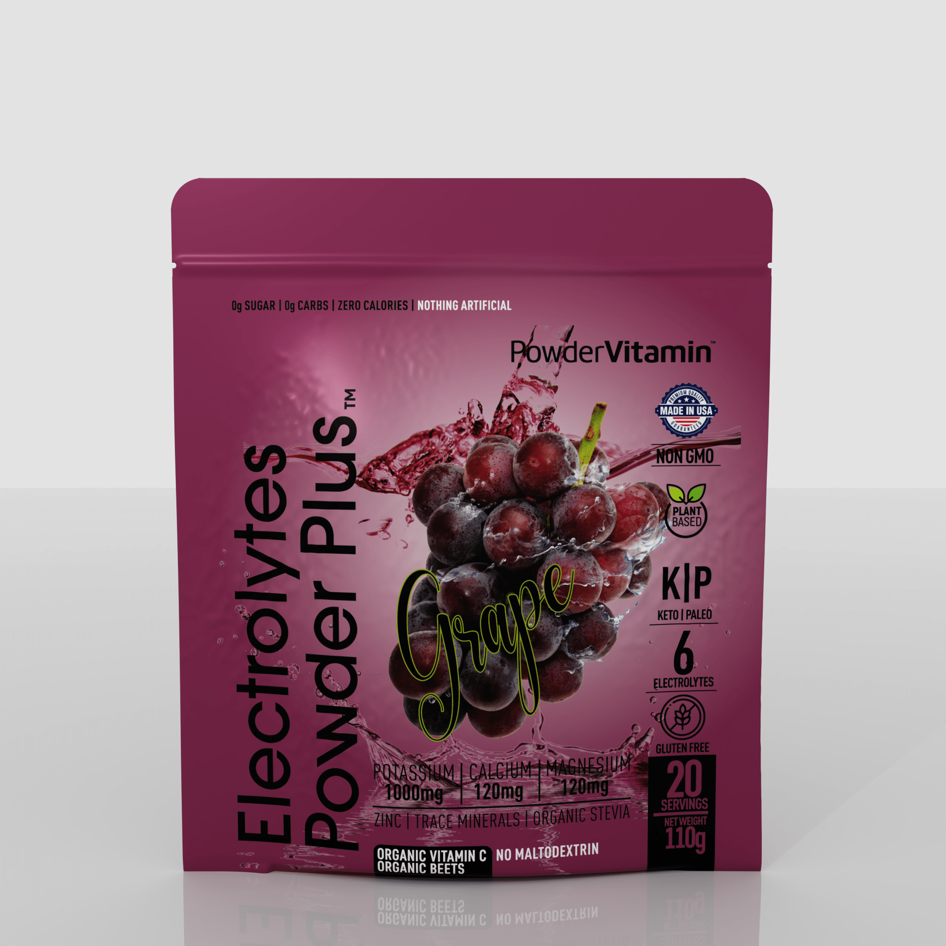 Grape Electrolytes Powder Plus™ 20 Servings