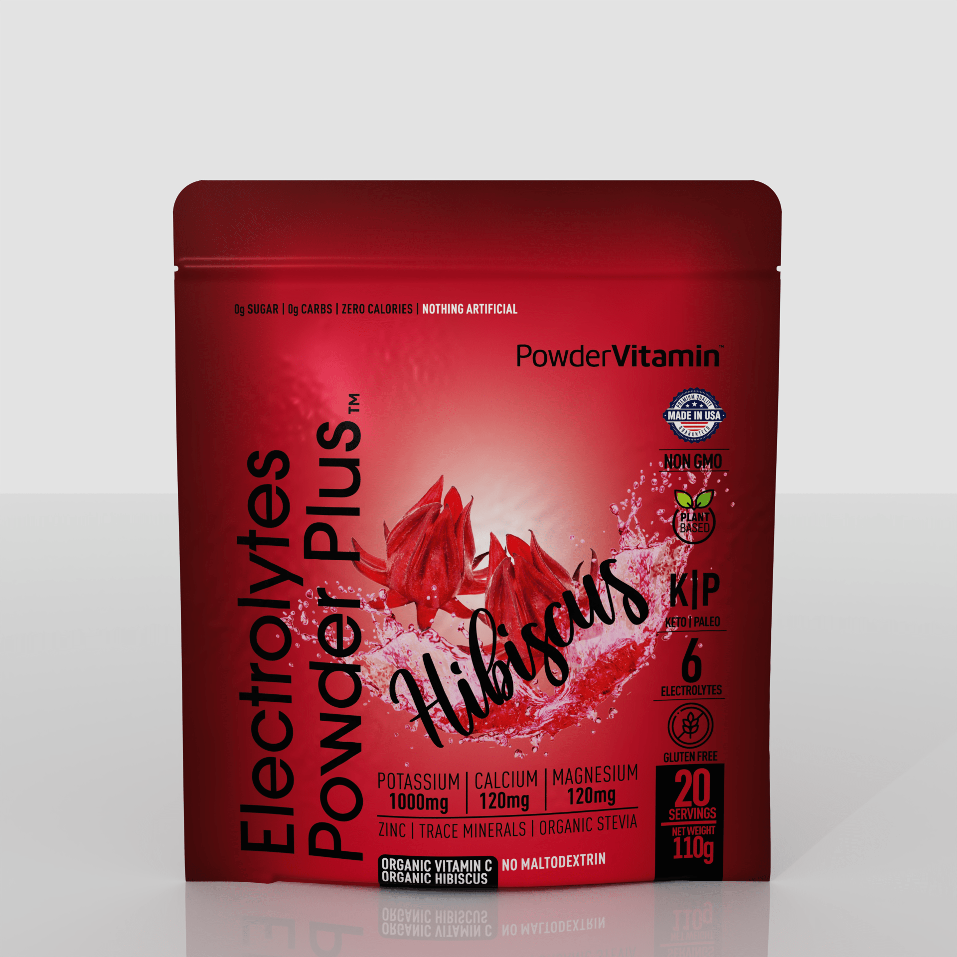 Hibiscus Electrolytes Powder Plus™ 20 Servings