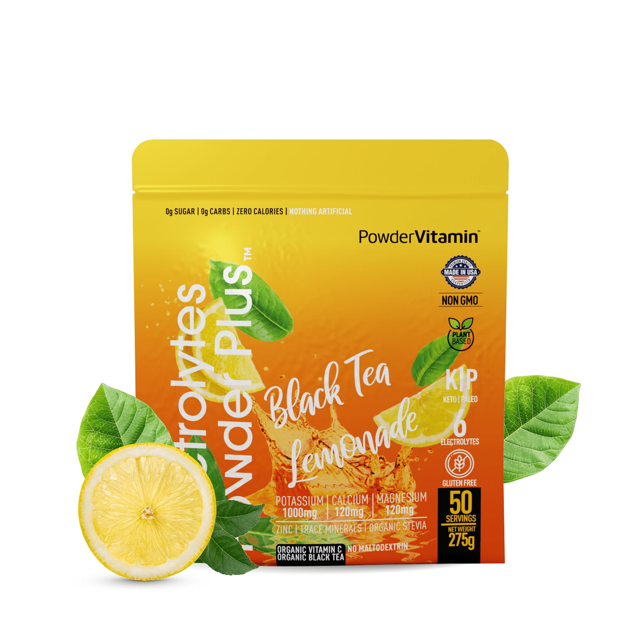 Black Tea Lemonade Electrolytes Powder Plus™ 50 Servings