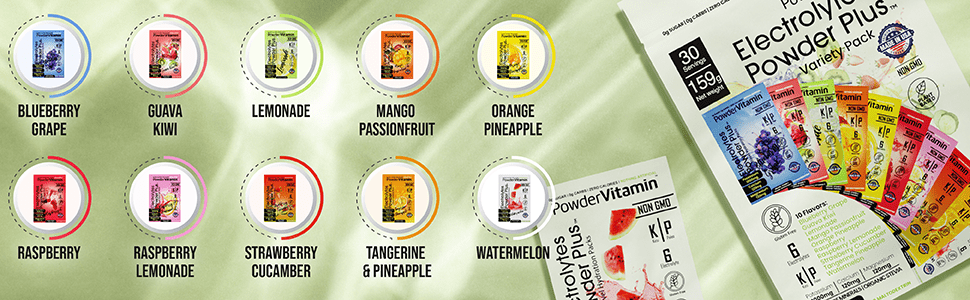 Variety Hydration Packets 30 Count