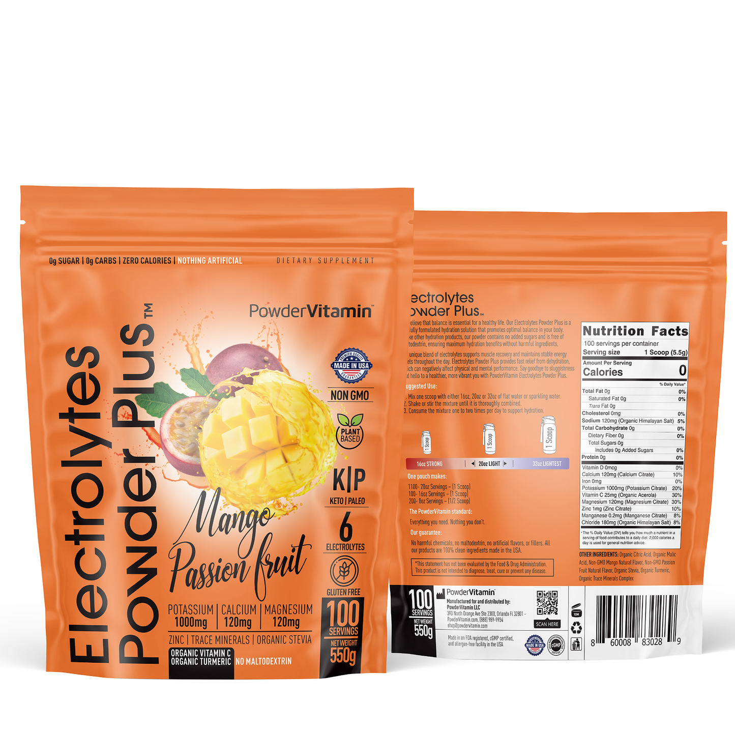 Mango Passionfruit Electrolytes Powder