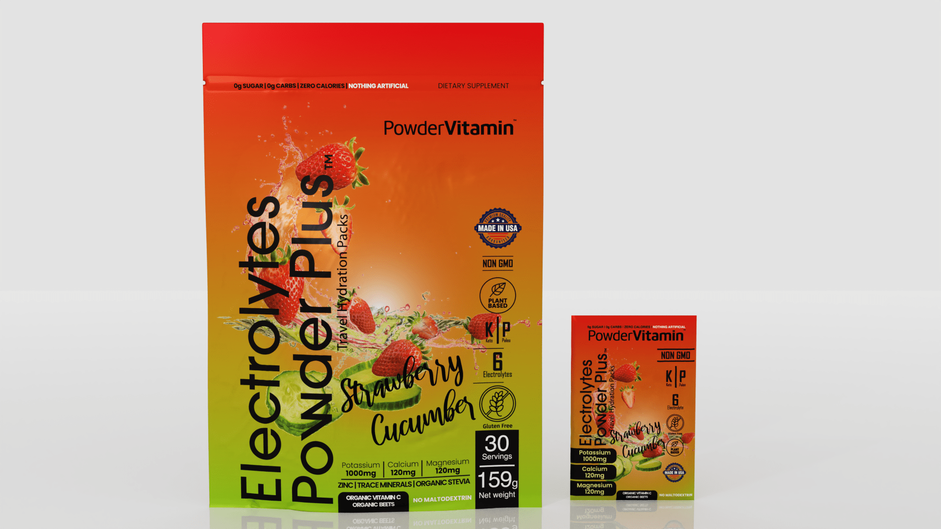Strawberry Cucumber Hydration Packets 30 Count