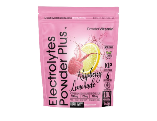 Raspberry Lemonade Electrolytes Powder 100 Servings