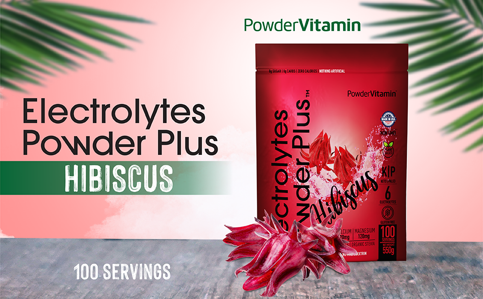 Hibiscus Electrolytes Powder 100 Servings