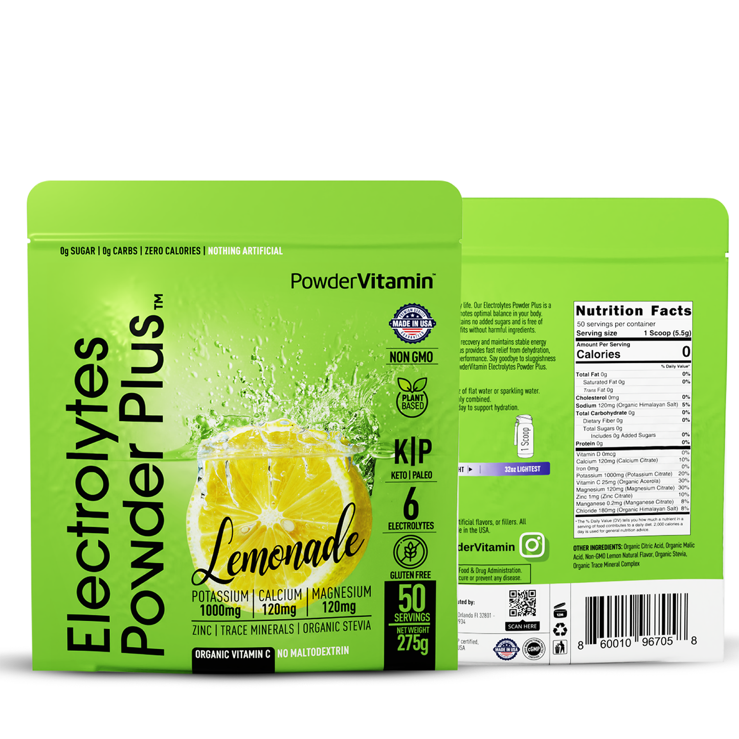 Lemonade Electrolytes Powder 50 Servings