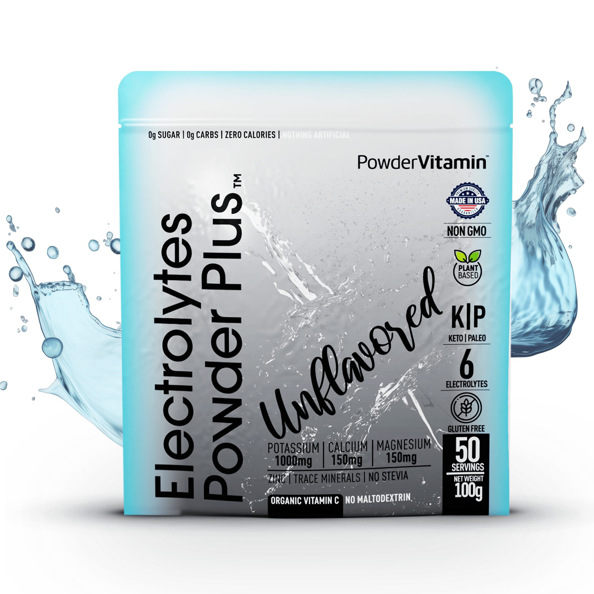 Unflavored Electrolytes Powder Plus™ 50 Servings