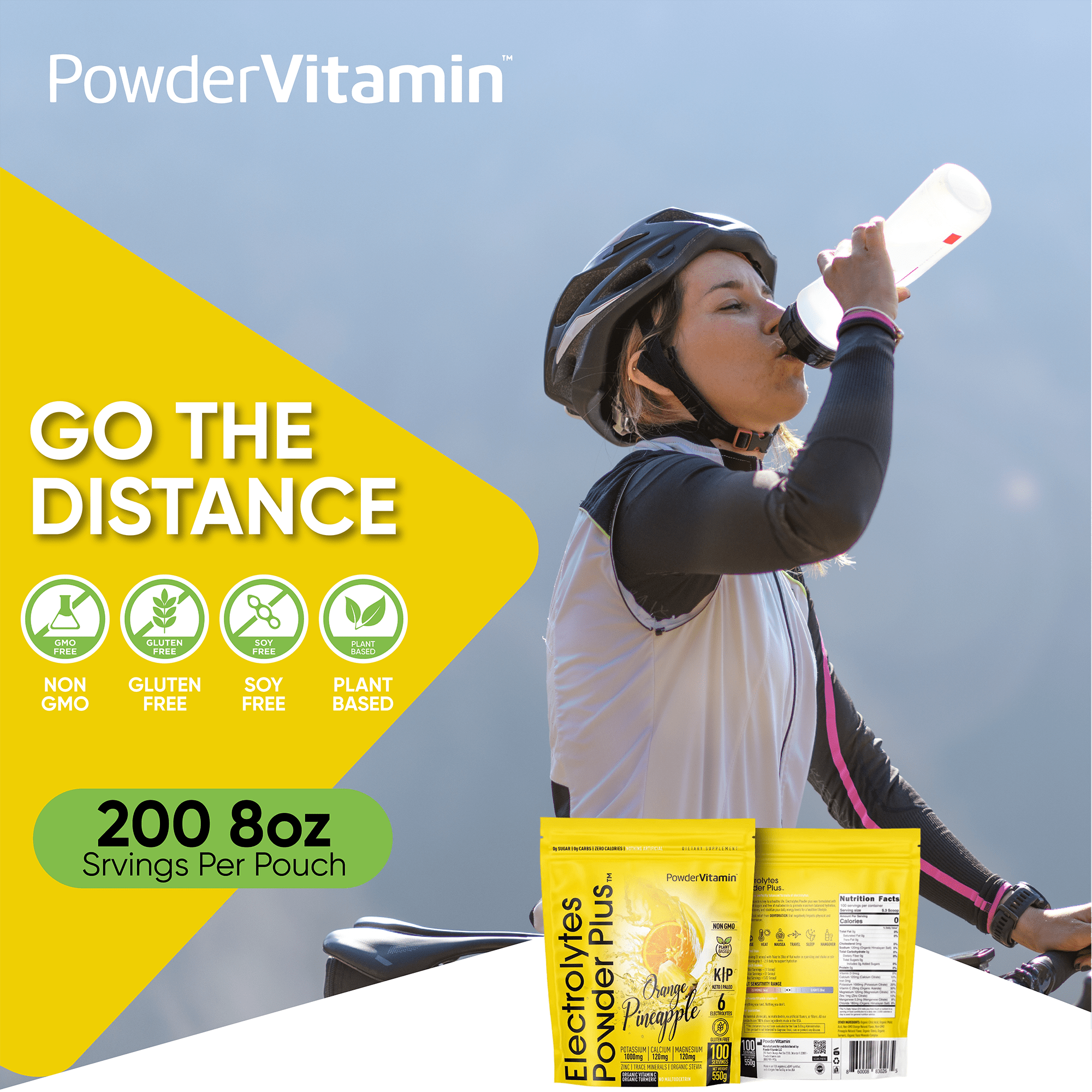 Orange Pineapple Electrolytes Powder Plus™ 100 Servings